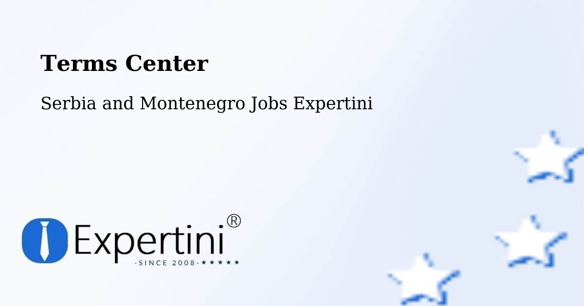 Terms of Service – Cap Santé - Serbia and Montenegro Jobs Expertini